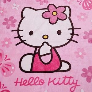 Hello Kitty Pink throw Blanket